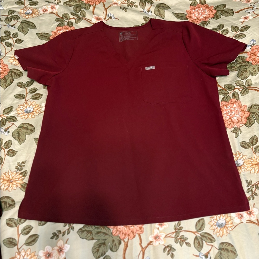 Maroon Figs scrub set